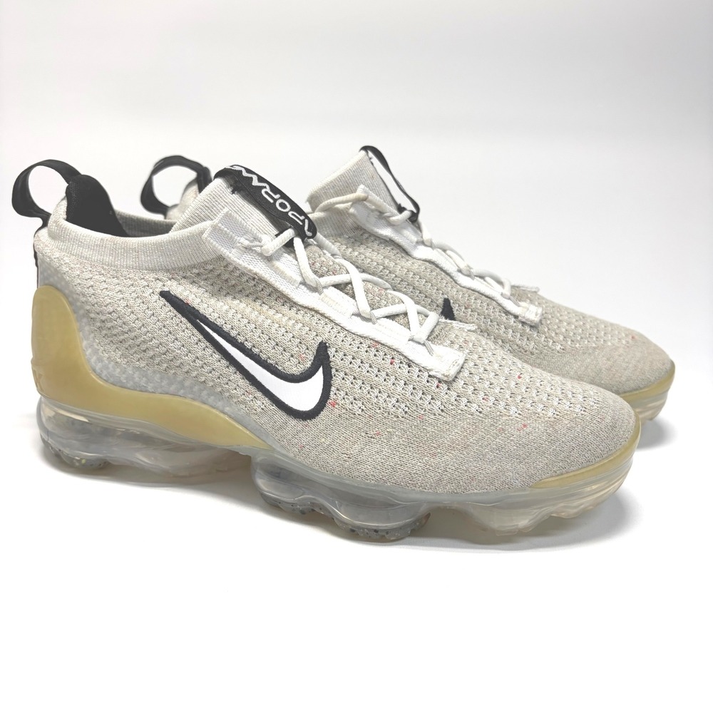Nike Air VaporMax 2021 FK Shoes DB1550-100 White Flyknit Youth 7Y Women‎ 8.5